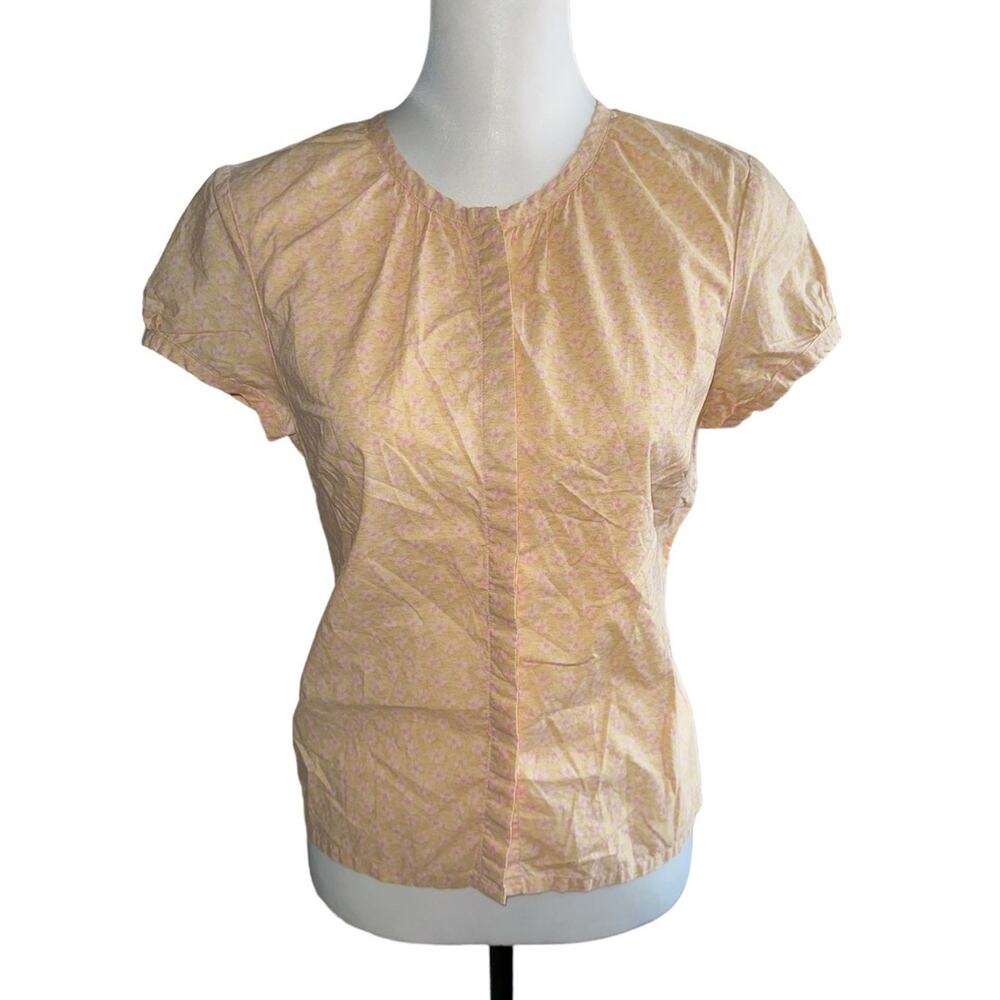 GAP Short Sleeve Button Down Top Small